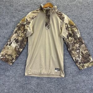 Vertx Combat Shirt Mens Small Tan Kryptek Highlander Camo Tactical Long Sleeve